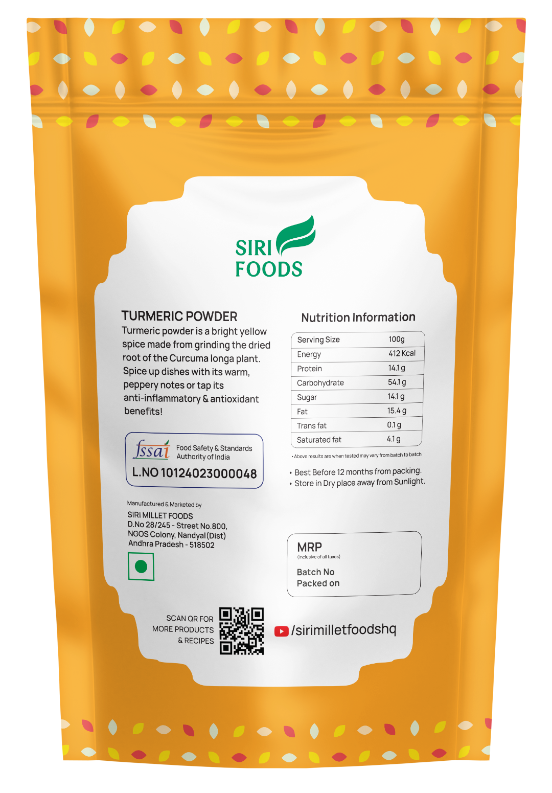 Turmeric powder